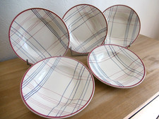 CINQ ASSIETTES CREUSES FAIENCE