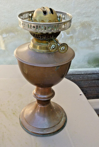 Lampe pétrole cuivre - lampe, à