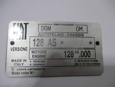 Plaque D'Identification Tipo