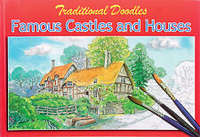 Châteaux & Houses Coloriage Peinture Croquis Livre Older Enfants & Adultes 3070