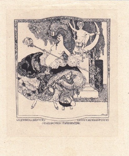 Exlibris livre heliogravure - exlibris,