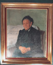 Tableau Ancien Huile Toile