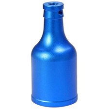 Douille E27 forme mini Bouteille en acier Bleu