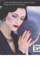 PUBLICITE ADVERTISING 1983 BERGER DU NORD  laine 