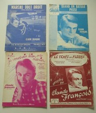4 PARTITIONS VINTAGE  CLAUDE FRANÇOIS