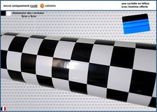 film vinyle damier racing brillant thermoformable adhésif covering 152cm x 50cm