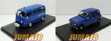 lot 2 Gendarmerie UTR11+R4L57 RENAULT 1/43 Estafette 800 Minicar + 4L