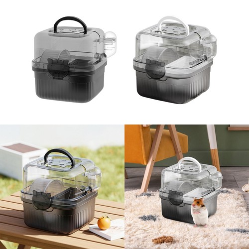 Cage hamster avec bouteille - du,