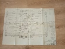  1957 plan SNCF- BOGIES Y 145-atelier RENNES-wagon-materiel-locomotive-cheminot!