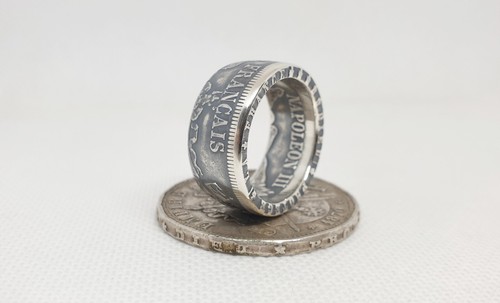 Bague pièce monnaie 5 - bague, de