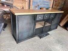 Buffet industriel  sur mesure 4 portes et 3 tiroirs