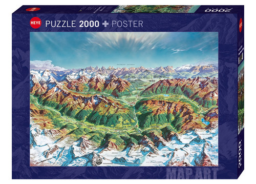 Puzzle heye alpine mountain - -,