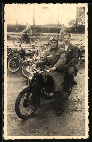 Carte postale photo moto - , dkw
