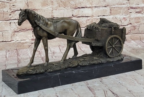 Cheval bronze sculpture - bronze,