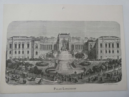 Gravure marseille palais - gravure,