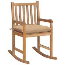 Bois de Teck Solide Chaise à