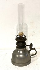 Ancienne Lampe à essence en étain style rat de cave GAUDARD