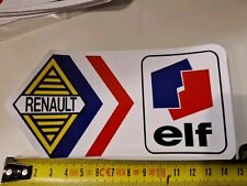 Stickers Autocollant Adesif Renault Elf Polymere Tres Résistant L 15 Cm H 8 Cm