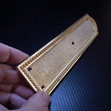 Ferrure porte placard métal doré jaune or vintage Art Déco maison France N6936