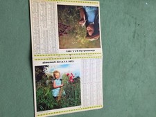 CALENDRIER ALMANACH PTT 1973 oberthur fillettes dep 78 yvelines 