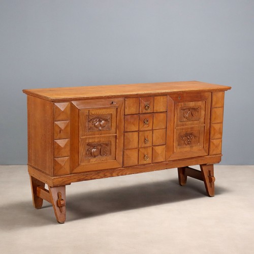 Buffet rustique vintage bois - rustique,