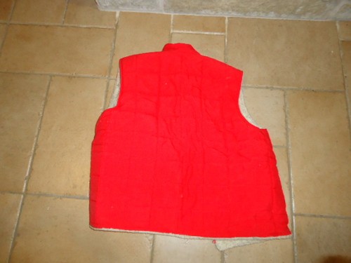 Women red fleece - lined, vest