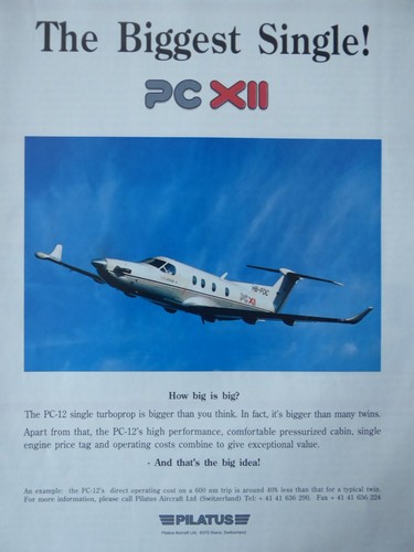 1995 pub avion pilatus - avion,