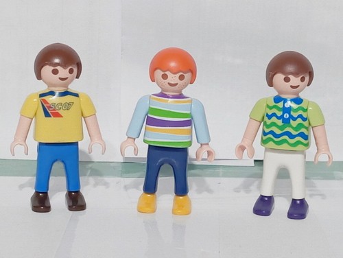 Playmobil figurines enfants - x3,