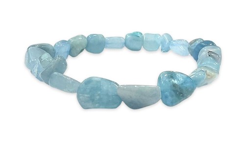 Bracelet aigue marine - , pierre