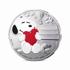 Snoopy - Monnaie de 10€  Argent