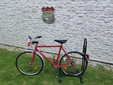 Vélo de ville rouge Luis Ocana 22" Vintage An 80 enfant - Restauré pneus neufs