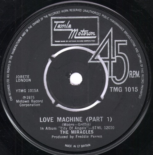 Miracles love machine - machine, 7"