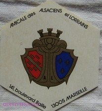 AUTOCOLLANT AMICALE DES ALSACIENS ET LORRAINS DE MARSEILLE