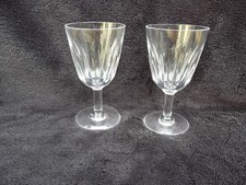 2 verres à vin  en cristal de