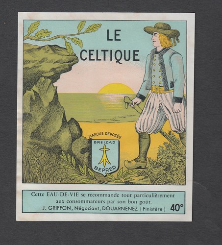 Ancienne étiquette alcool eau - ancienne,