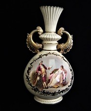 Austrian porcelain vase with - austrian,