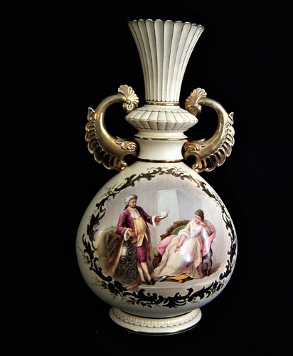 Austrian porcelain vase - austrian, a