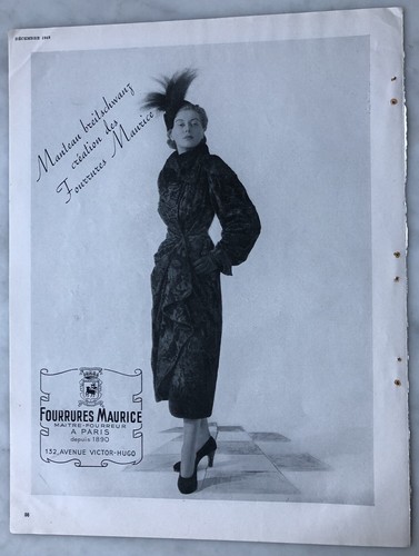 Publicite ads vogue 1948 - n&b,