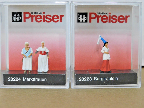 Preiser 28224 market - ho, 1/87