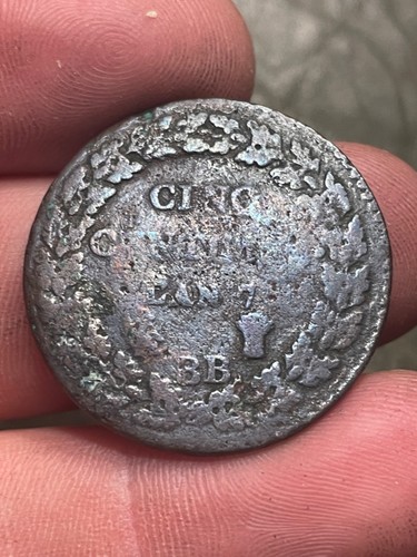 Monnaie française cinq - française,