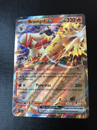 Carte pokémon braségali - carte,