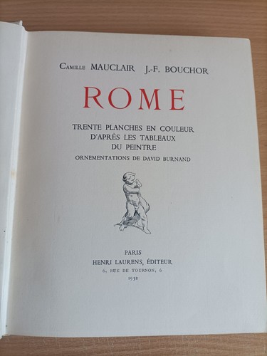 Rome livre camille mauclair - livre,