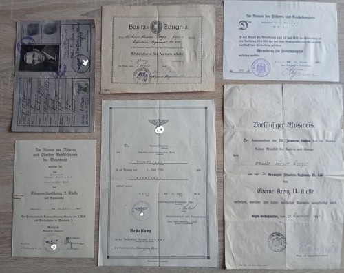 Ww2 ww1 lot documents - ww2,