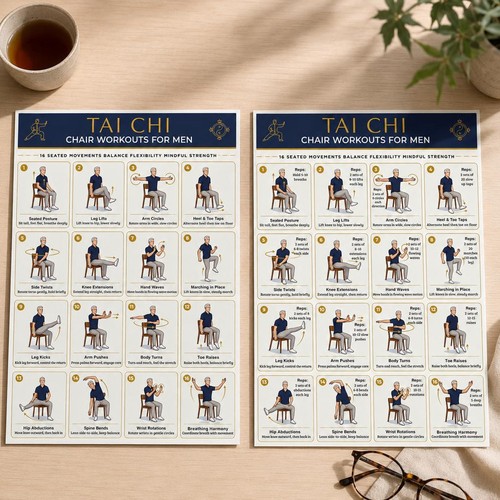 Poster tai chi assis - poster,