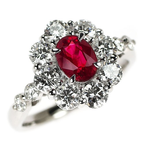 Bague diamant rubis sang - , de