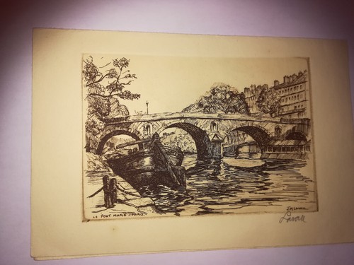 Gravure ancienne carte - ancienne, de