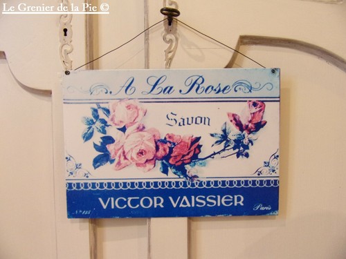 Plaque métal savon - plaque,
