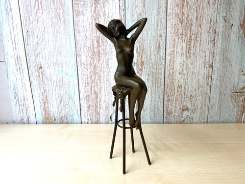 Sculpture bronze femme - sculpture,