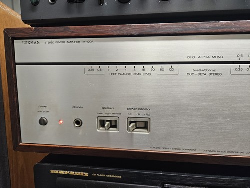 Luxman 120a power amp looks - power,