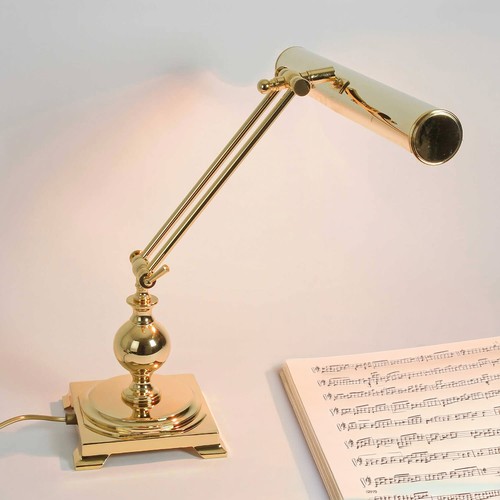 Lampe table piano dorée - de,